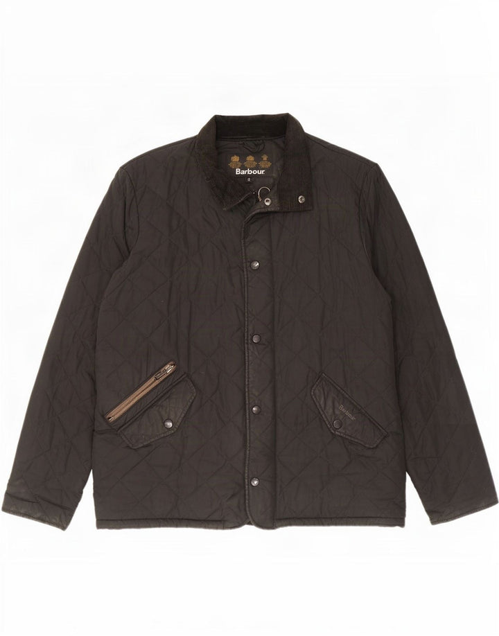 Jaqueta acolchoada masculina Barbour UK 36 pequena preta