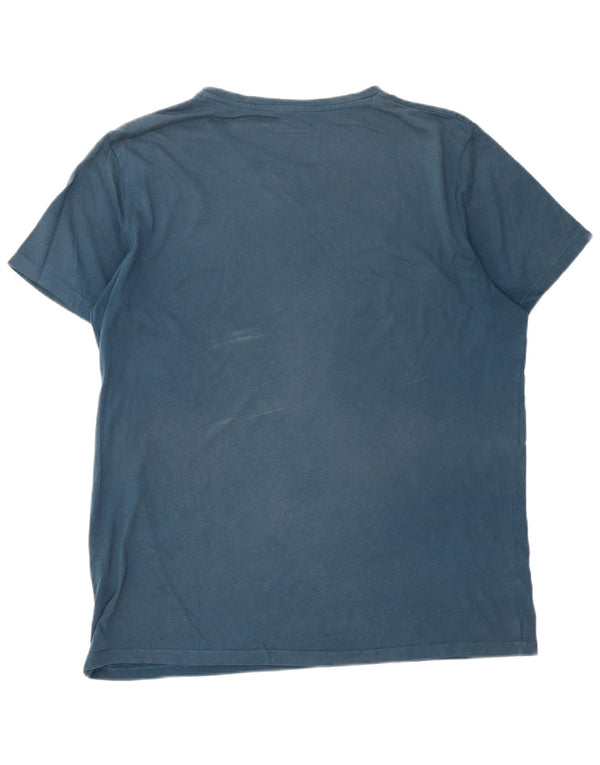 Camiseta gráfica masculina Jack & Jones Top 2XL algodão azul marinho