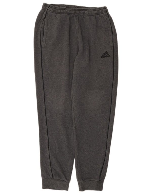 Calça de treino masculina Adidas Joggers grande algodão manchado cinza