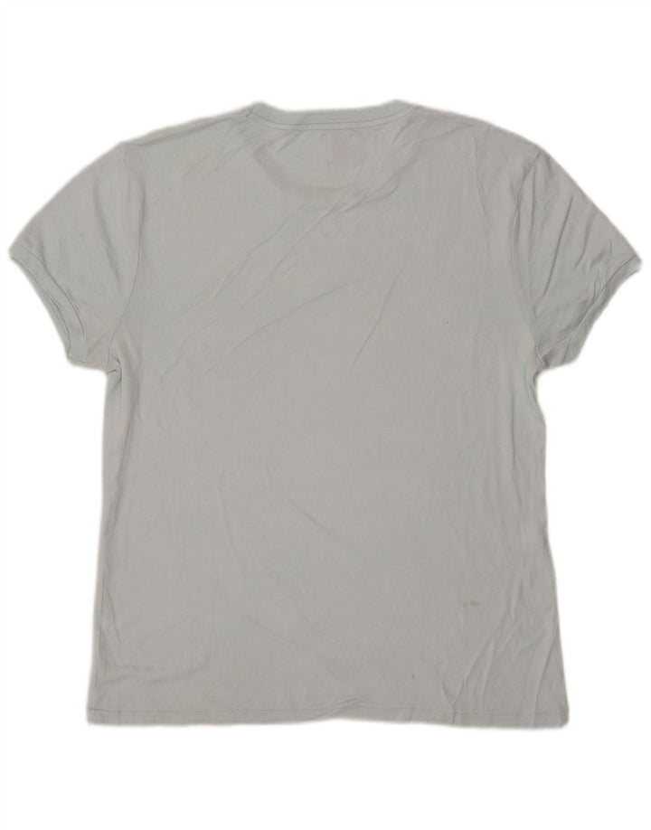Zara Camiseta masculina grande azul