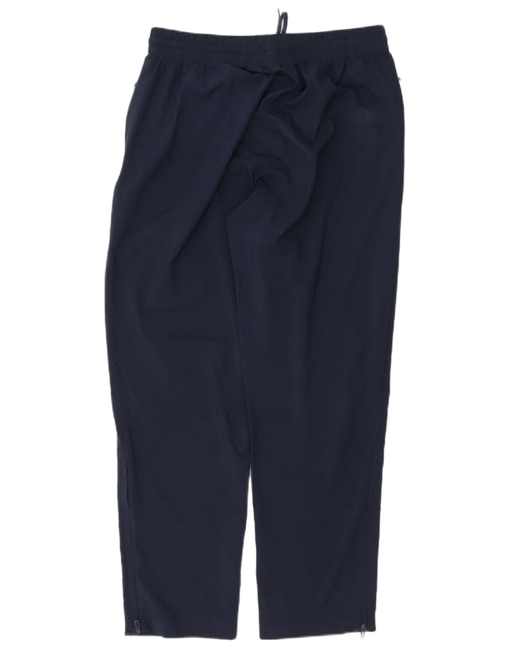 Calça de treino masculina Adidas grande poliéster azul marinho