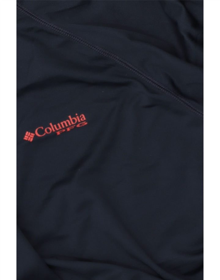 Columbia Mens Omni-Shade Graphic Pullover Treino Top XL Azul Marinho