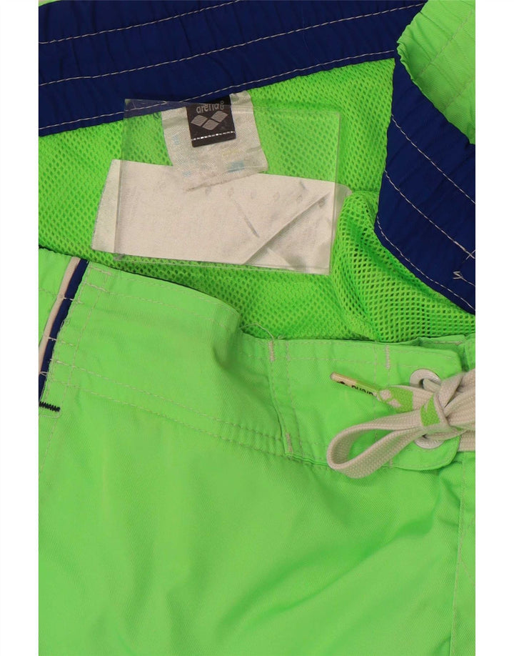 Arena Mens Natação Shorts Poliéster Verde Médio