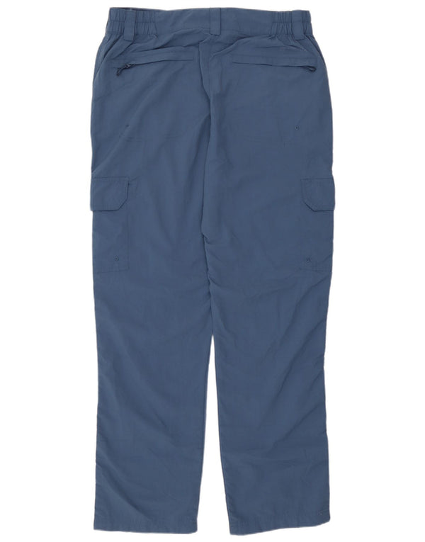 Calça cargo masculina reta Mountain Warehouse W34 L29 azul marinho nylon