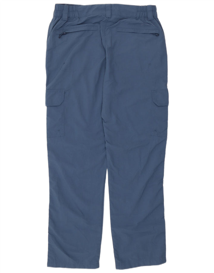 Calça cargo masculina reta Mountain Warehouse W34 L29 azul marinho nylon