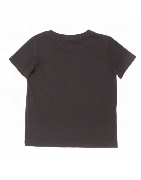 Camiseta Kappa Boys Graphic 5-6 Anos Algodão Preto