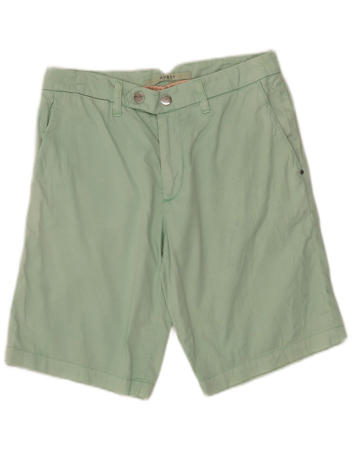 Guess Shorts Chino Feminino W28 Algodão Verde Médio