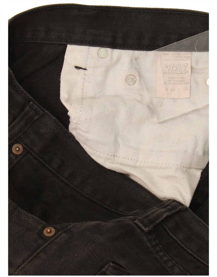 Rifle Masculino Jeans Reto W40 L31 Algodão Preto