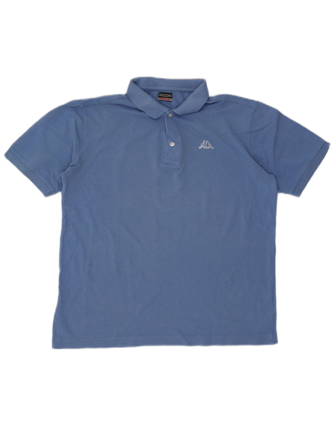 Camisa polo masculina Kappa algodão azul médio