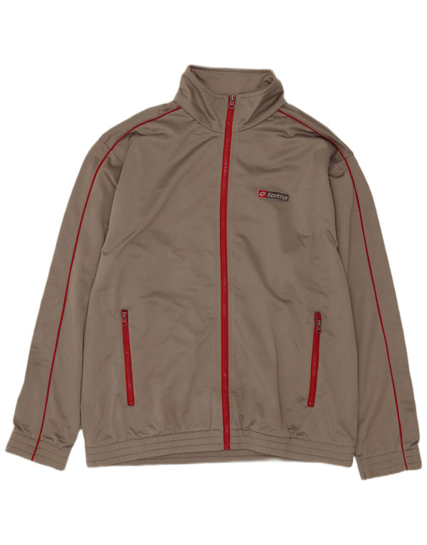 Lotto Mens Treino Top Jaqueta Grande Poliéster Cáqui