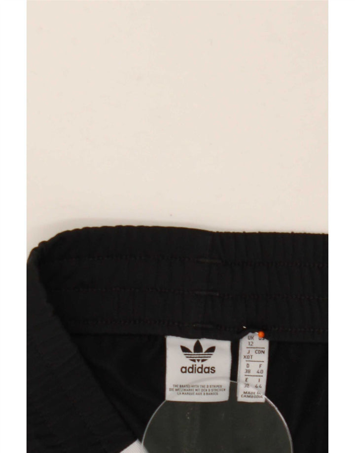 Shorts esportivos femininos Adidas UK 12 poliéster preto médio
