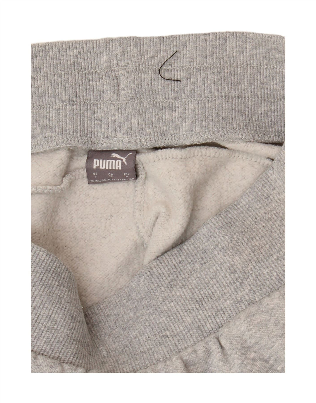 Calça de treino masculina PUMA joggers pequeno algodão cinza