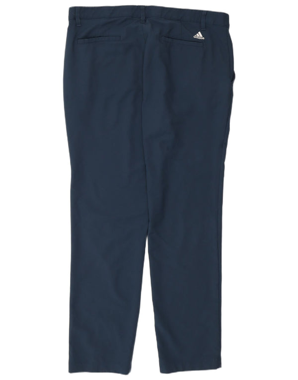 Calça Adidas Mens Slim Chino W36 L32 Azul Marinho Poliéster