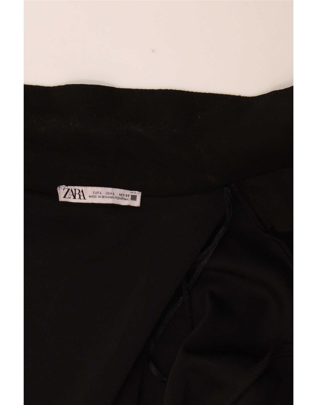 Sobretudo aberto feminino Zara Reino Unido 16 grande preto