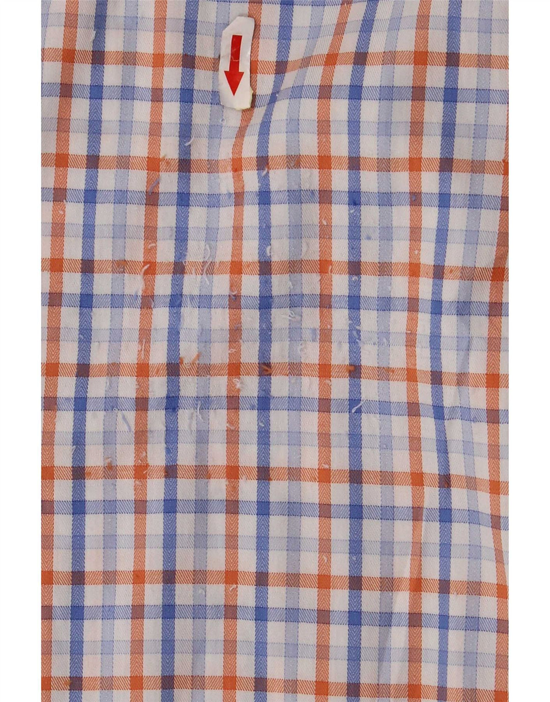 Camisa masculina Chaps tamanho 16 1/2 grande algodão xadrez azul