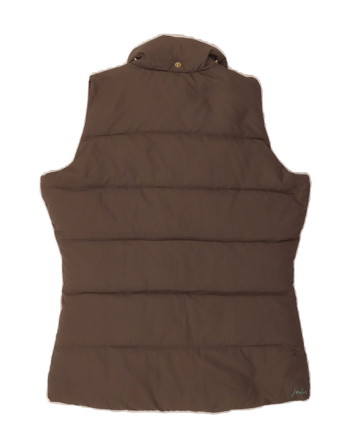 JOULES Womens Padded Gilet UK 6 XS  Brown Cotton Vintage Joules and Second-Hand Joules from Messina Hembry 