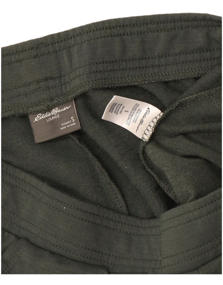EDDIE BAUER Calça de treino feminina Joggers Reino Unido 10 pequeno poliéster cáqui