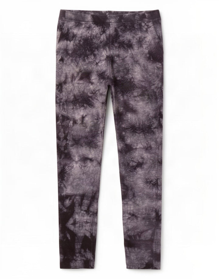 Calça legging feminina Converse UK 14 média preta tie-dye