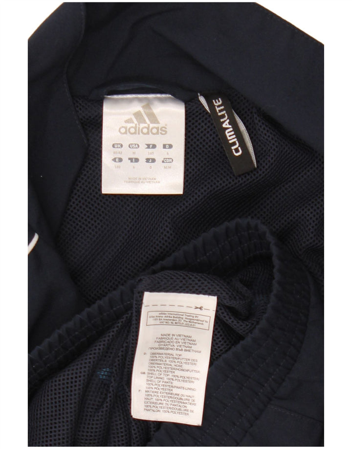 Adidas Mens Climalite Tracksuit Top Jacket UK 40/42 Médio Azul Marinho