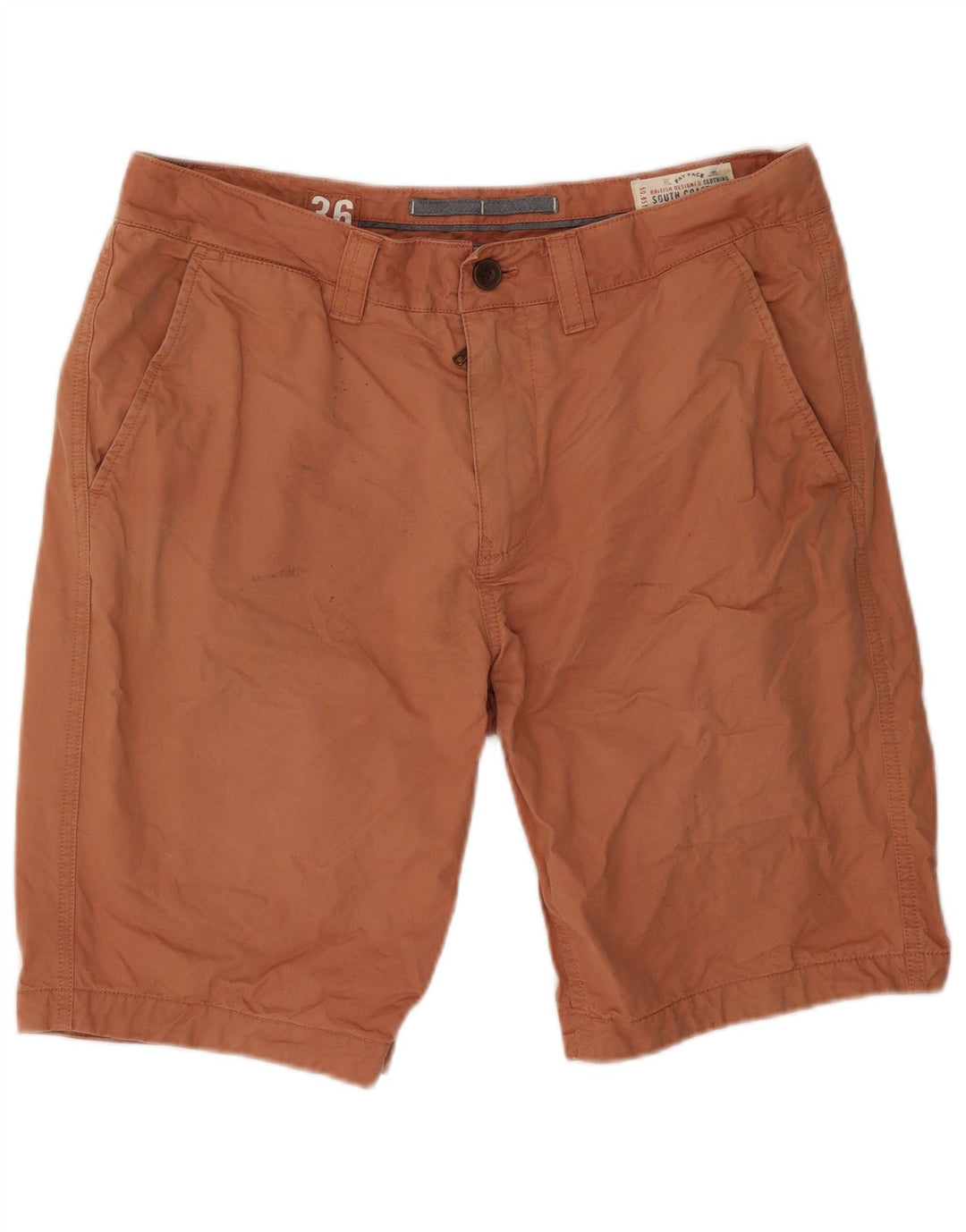 Fat Face Mens Chino Shorts W36 Grande Algodão Laranja