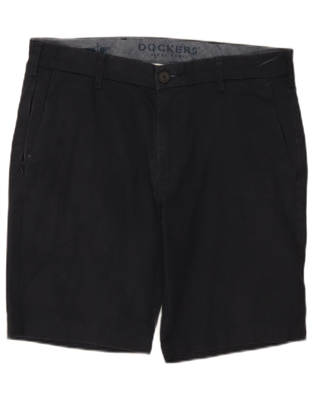 Dockers Mens Chino Shorts W31 Médio Algodão Preto