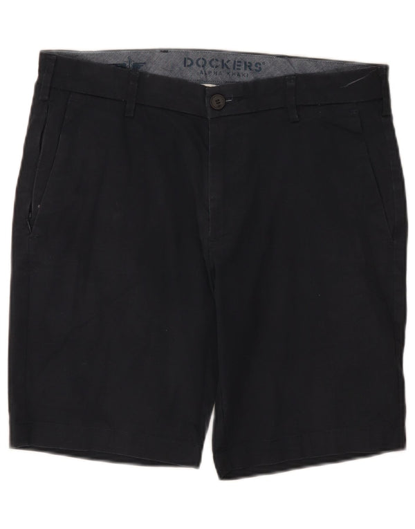 Dockers Mens Chino Shorts W31 Médio Algodão Preto