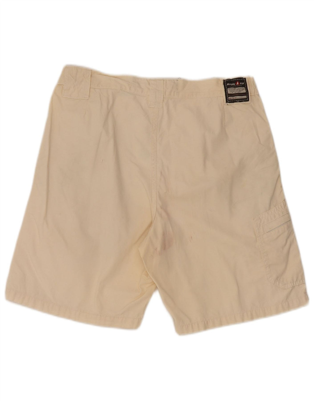 Shorts cargo masculino Murphy & Nye W33 médio algodão branco