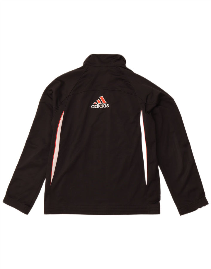 ADIDAS Meninas Treino Top Jaqueta 13-14 Anos Preto Colourblock Sports