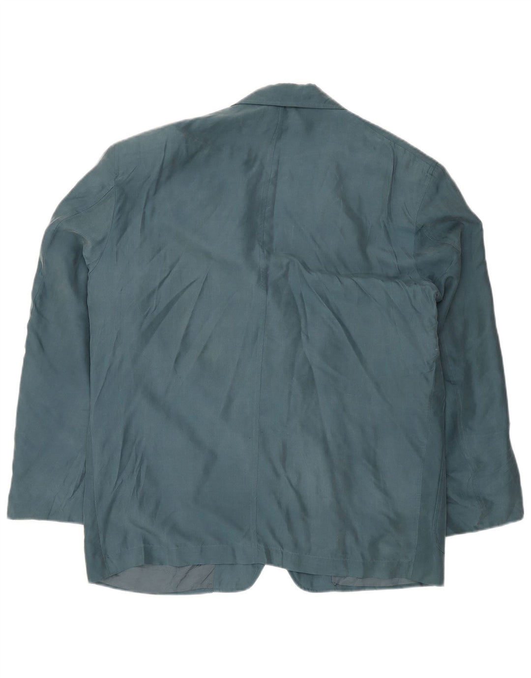 Jaqueta blazer masculina TRUSSARDI com 2 botões IT 54 2XL seda azul