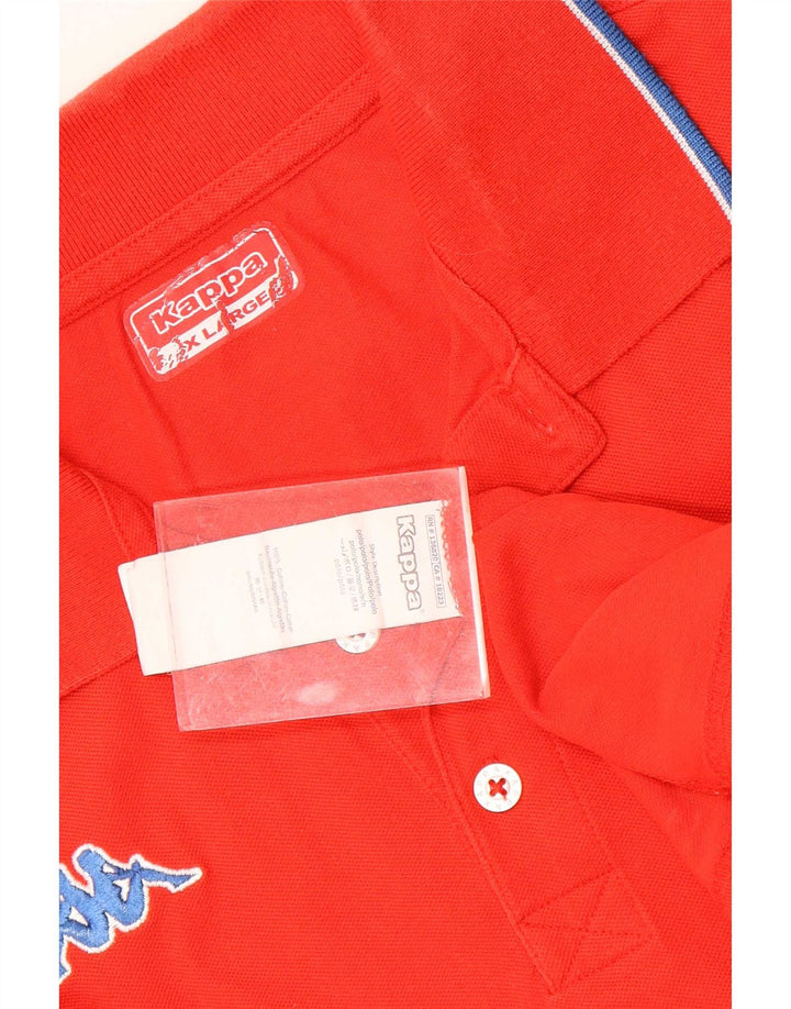Camisa polo masculina Kappa XL algodão vermelho
