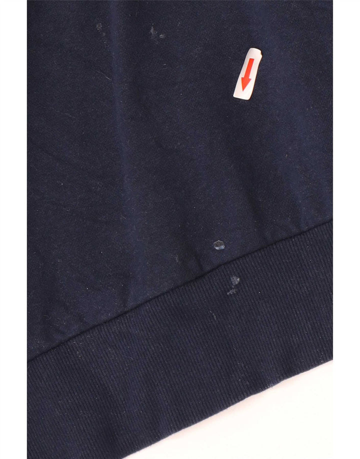 Ellesse moletom masculino gráfico jumper grande algodão azul marinho