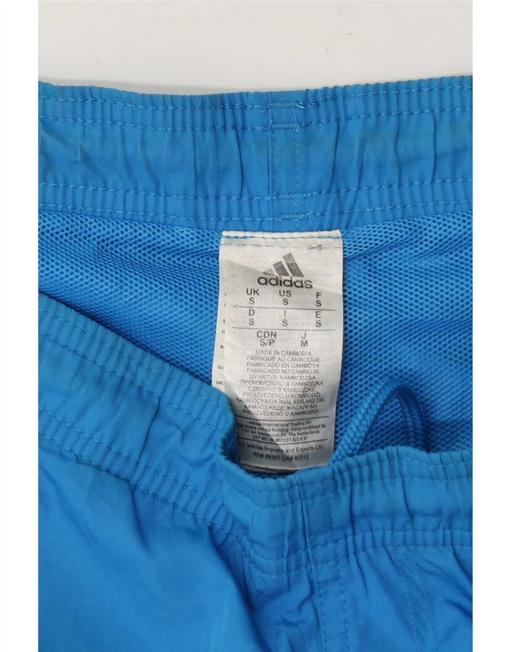 Shorts esportivos masculinos Adidas pequeno azul poliéster
