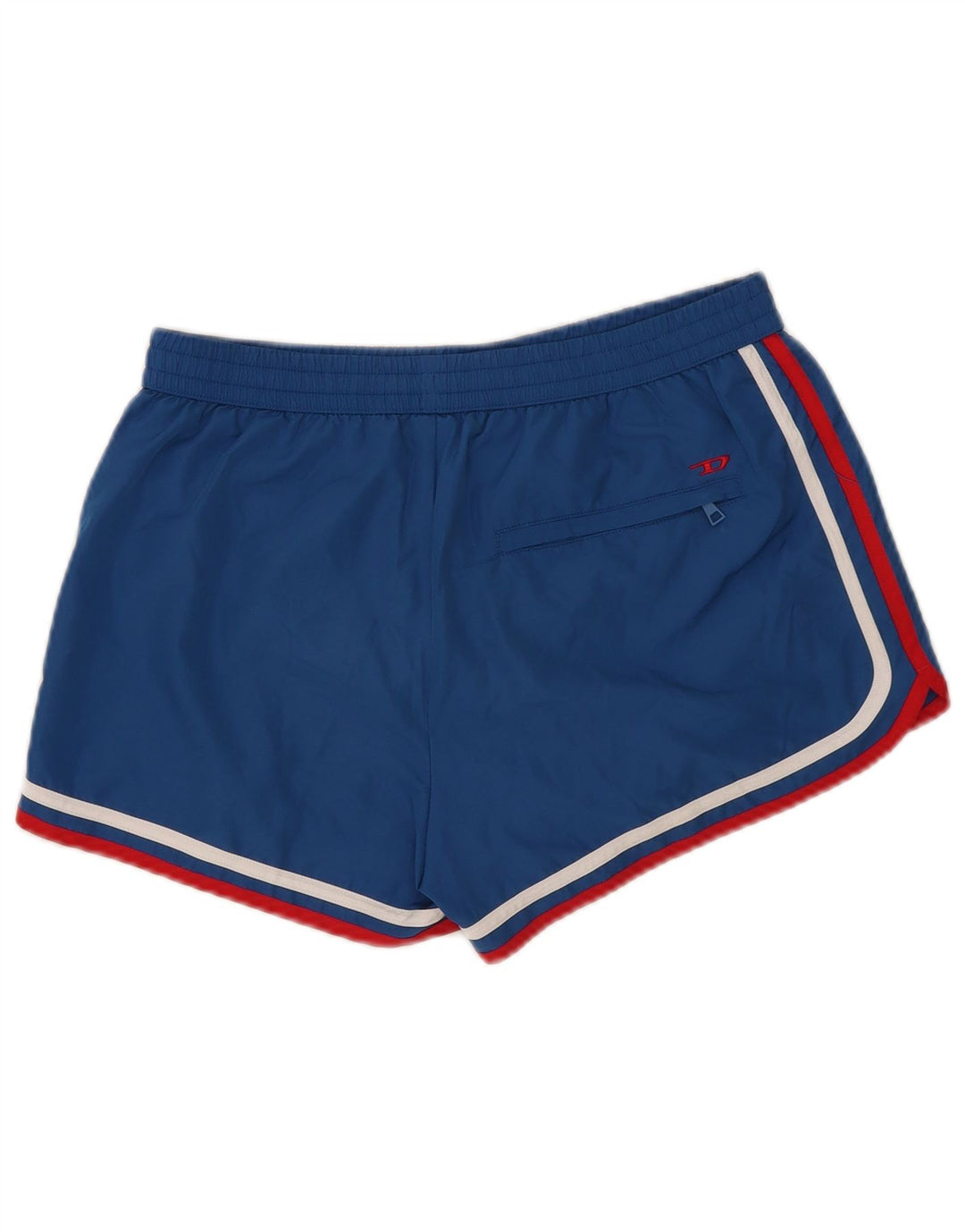 Shorts esportivos diesel meninos 15-16 anos poliéster listrado azul