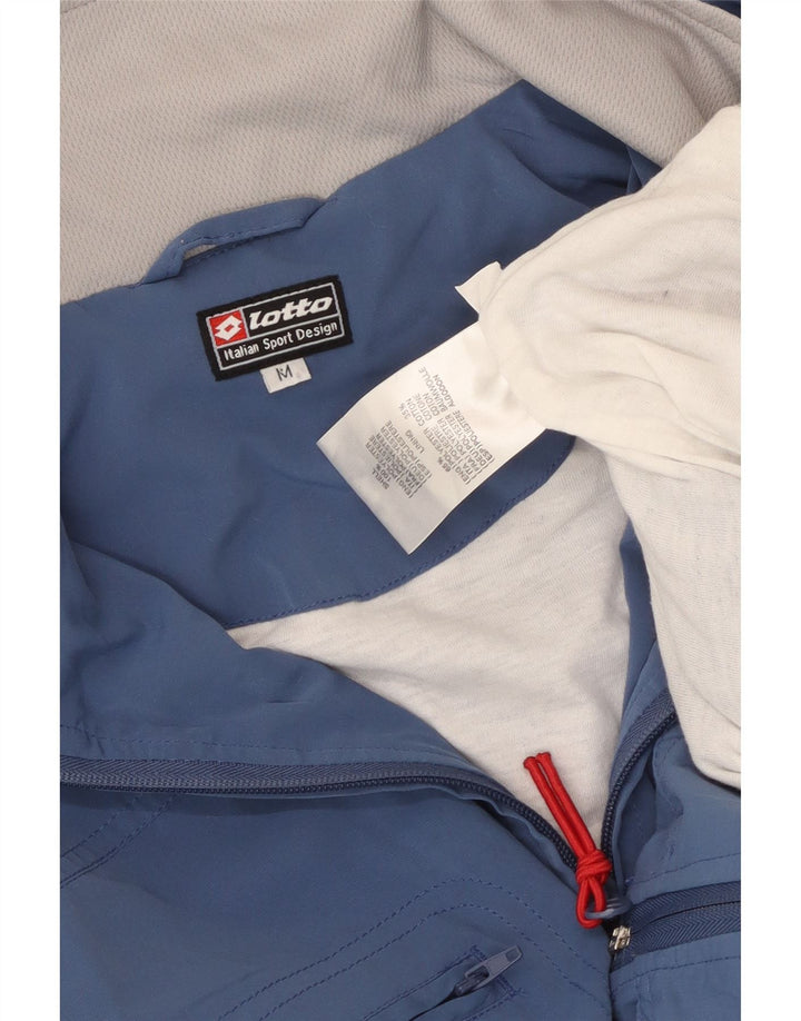 Lotto Mens Treino Top Jacket Poliéster Colourblock Azul Médio