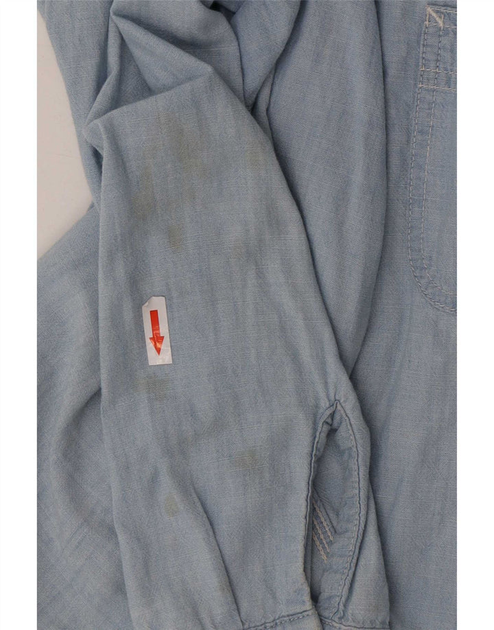 Camisa masculina Carhartt Regular Fit médio algodão azul