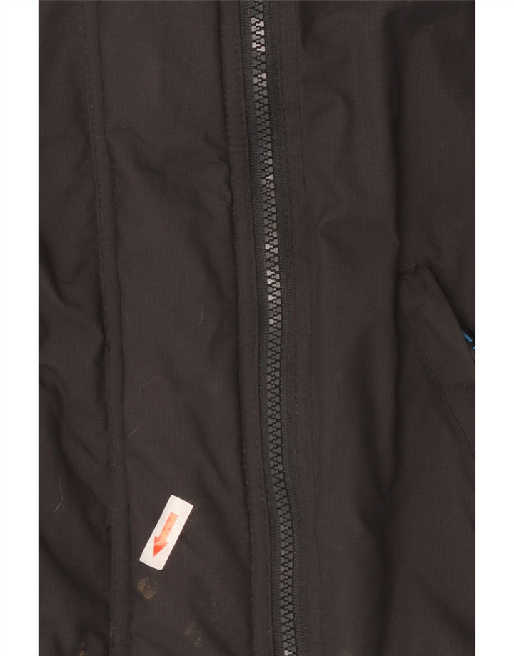 Jaqueta de chuva feminina Superdry The Windcheater Graphic UK 10 pequena cinza nylon