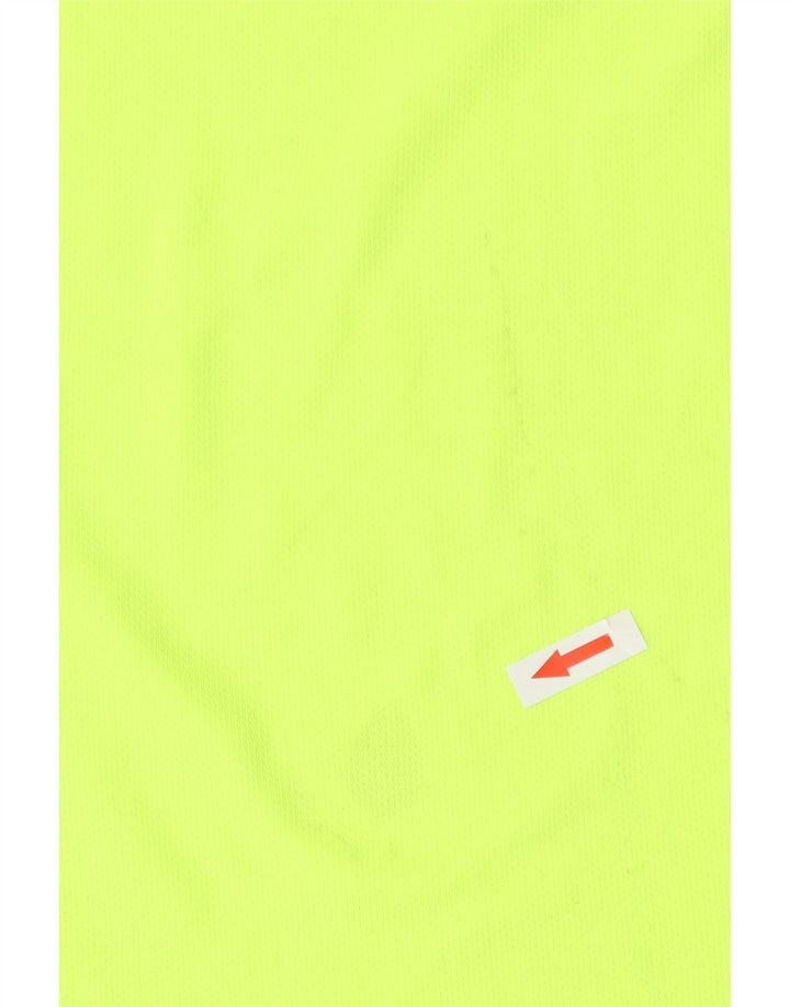 Camiseta masculina Nike Dri Fit Top poliéster amarelo médio