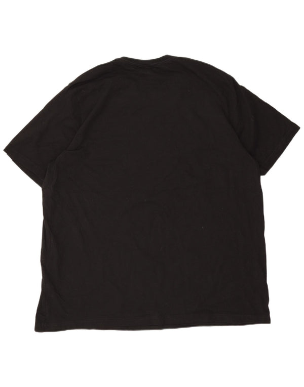Camiseta gráfica masculina Adidas Top 2XL algodão preto