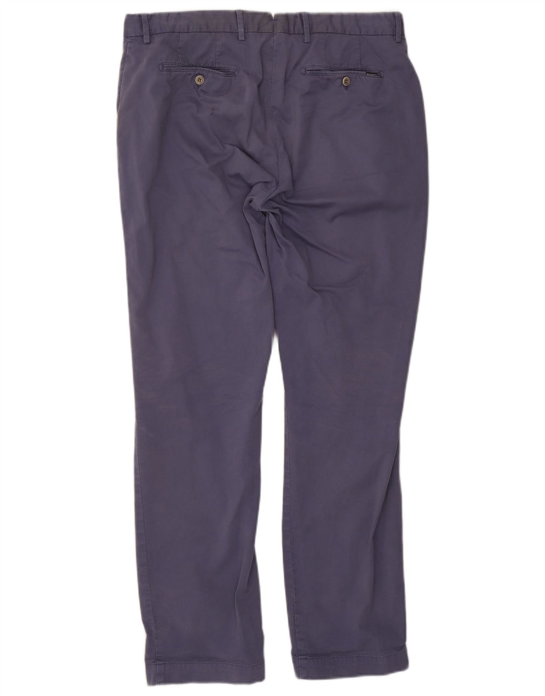 Calça masculina Hackett Straight Suit W36 L32 azul marinho algodão