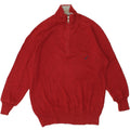 NAUTICA Mens Zip Neck Jumper Sweater Small Maroon Cotton Vintage Nautica and Second-Hand Nautica from Messina Hembry 