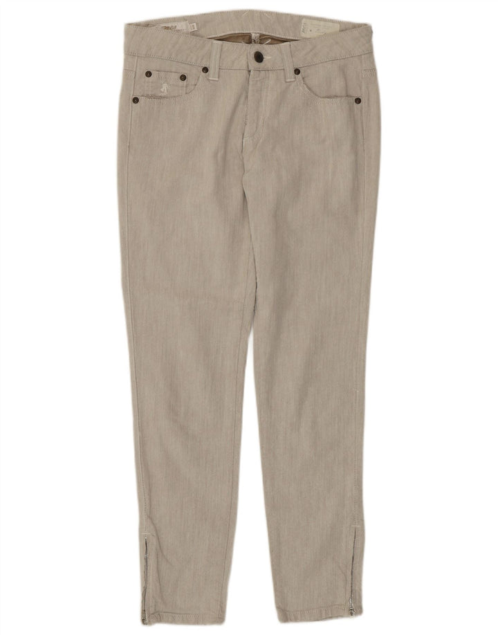 MARLBORO CLASSICS Calça feminina casual justa W29 L27 bege