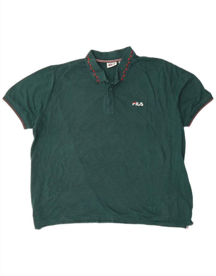 Camisa polo masculina Fila 2XL algodão verde