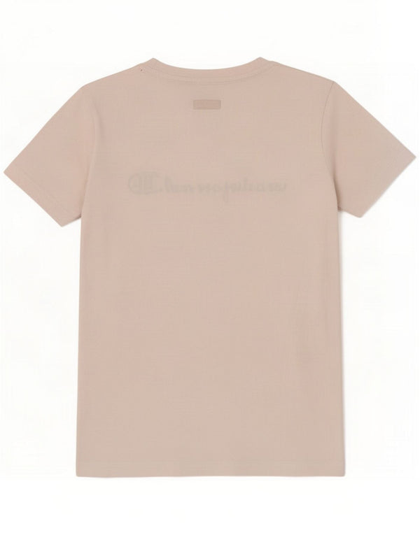 Champion Womens Graphic T-Shirt Top UK 12 Médio Branco