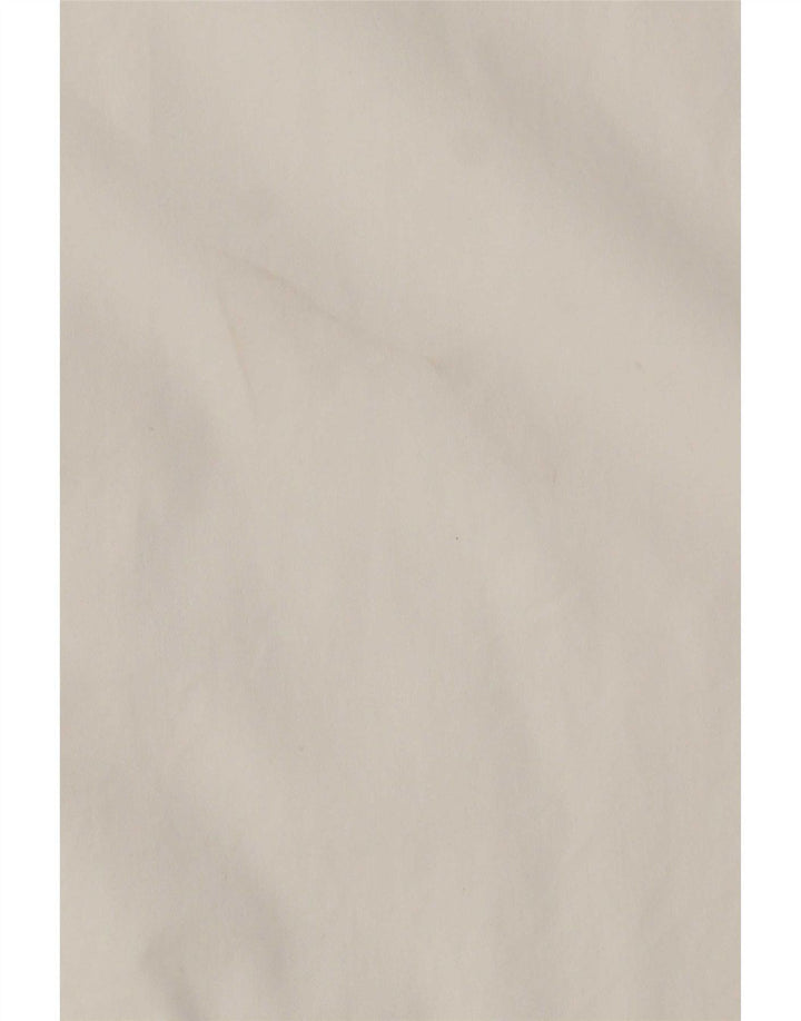 Zara Camisa masculina Slim Fit grande branca Lyocell