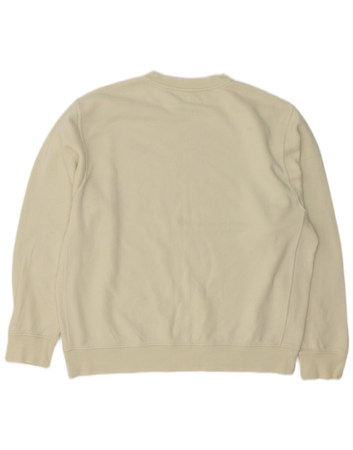 Nike moletom masculino jumper grande algodão branco