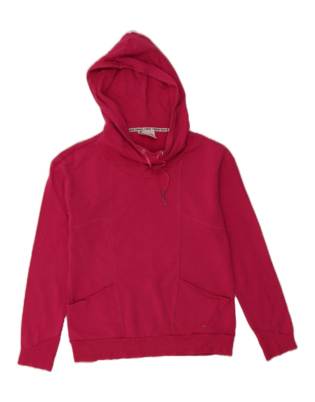FREDDY Womens Hoodie Jumper UK 14 Large Pink Cotton Vintage Freddy and Second-Hand Freddy from Messina Hembry 