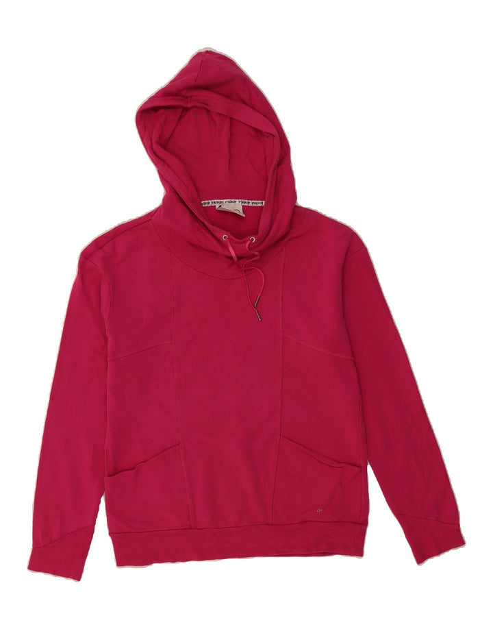 FREDDY Womens Hoodie Jumper UK 14 Large Pink Cotton Vintage Freddy and Second-Hand Freddy from Messina Hembry 