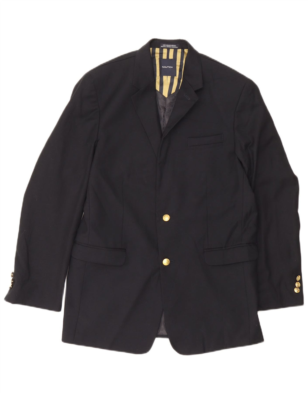 Jaqueta Blazer Nautica Boys 2 Botões 15-16 Anos Azul Marinho Poliéster