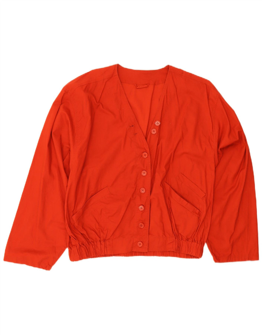 Jaqueta bomber oversized feminina vintage EU 40 algodão vermelho médio