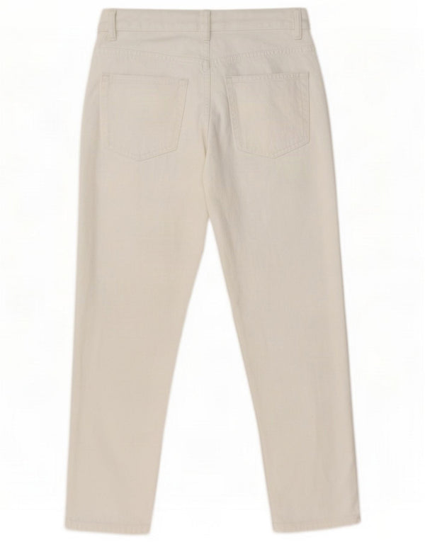 Zara Mens Slim Jeans EU 38 Pequeno W30 L26 Algodão Branco
